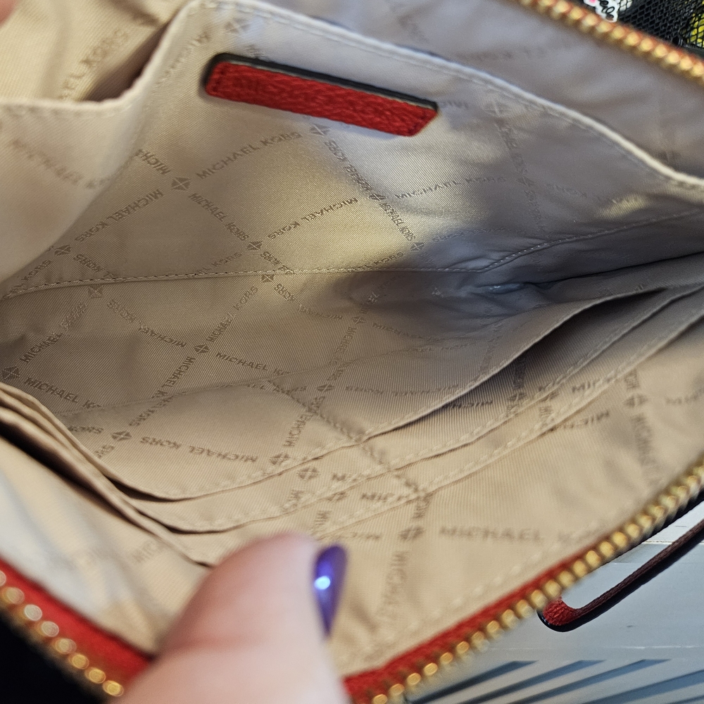 Michael Kors Red Wristlet Clutch - Picture 3 of 9